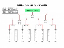 オープンの部　決勝トーナメント結果